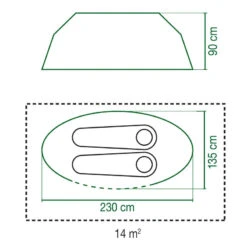 Coleman Tente Galiano Bleue - 2 Personnes -Célèbre Camping Magasin tente galiano bleue 2 personnes 5