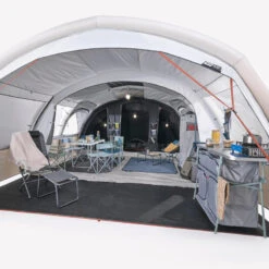Quechua Tente Gonflable De Camping - Air Seconds 6.3 XXL F&B - 6 Personnes - 3 Chambres -Célèbre Camping Magasin tente gonflable de camping air seconds 63 xxl f and b 6 personnes 3 chambres 3
