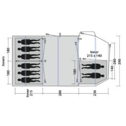 Tente Gonflable Outwell Knightdale 8PA -Célèbre Camping Magasin tente gonflable outwell knightdale 8pa 2