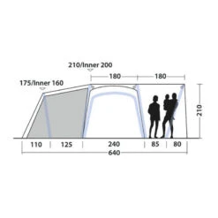 Tente Gonflable Outwell Oakdale 5PA -Célèbre Camping Magasin tente gonflable outwell oakdale 5pa 3