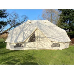 Tente Tipi En Coton - Freya - 12 Personnes - 6 X 4 M – 3m Hauteur - Moustiquaire -Célèbre Camping Magasin tente tipi en coton freya 12 personnes 6 x 4 m 3m hauteur moustiquaire 2